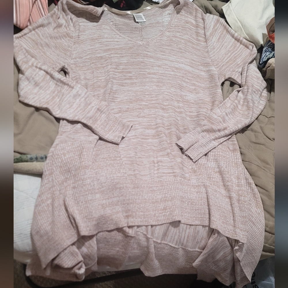 V-Neck Long Sleeve Tunic